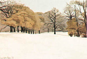 Drucke: Kirby Green: Winter im Park - 50x70 cm