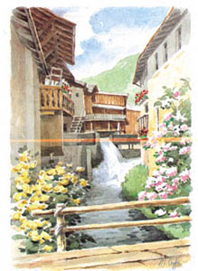 Drucke: Crippa: Mühle - 35x50 cm