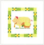 Drucke: Serie Baby Animals: Schweinchen - 30x30 cm 
