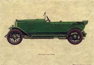 Drucke: Oldtimer: Vauxhall - cm 35x25