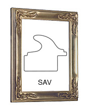Rahmen Siena Silber 40x50 cm ohne Passepartout