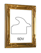 Rahmen Siena Gold 50x60 cm ohne Passepartout