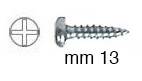 Holzschrauben walziger Kopf 2,9x13 mm  - 2000 Stück