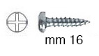 Holzschrauben walziger Kopf 2,9x16 mm - Pack. 1000 St.