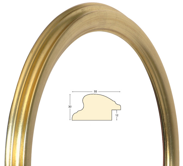 Runde Rahmen Gold Durchmesser 40 cm