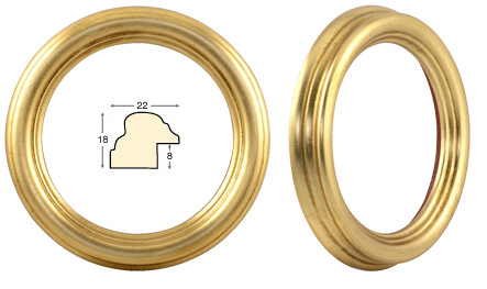Runde Rahmen Gold Durchmesser 10 cm