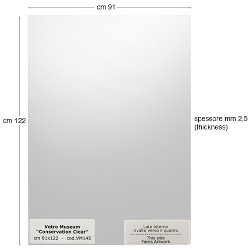 Glas Conservation Clear 91x122 - Preis pro Scheibe
