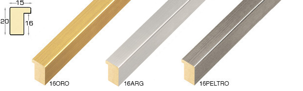 g41a016q - Niedriger Falz Gold Silber flach