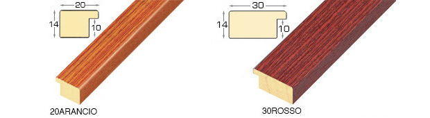 Eckmuster von Leiste 30ROSSO