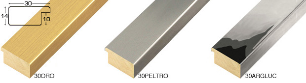 g41a030q - Niedriger Falz Gold Silber flach