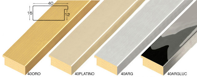g41a040q - Gold Silber flach Niedrige