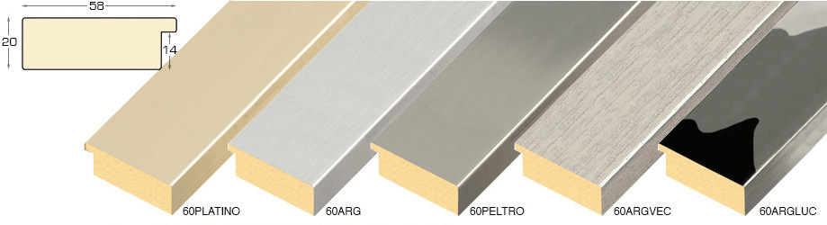 g41a060q - Gold Silber flach Niedrige