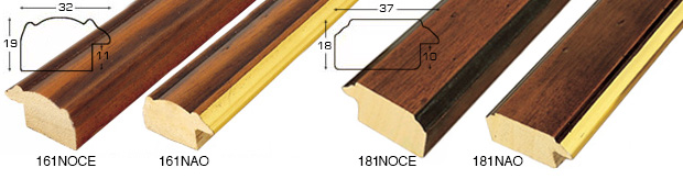 Bilderleiste Ayous Breite 32 mm Finish Antiknuss