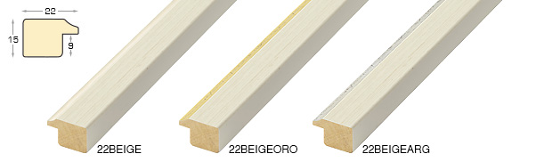 Passepartoutleiste keilgezinkte Pinie Breite 22 mm Beige gesprenkelt