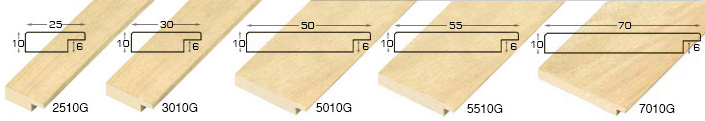 Komplette Eckmusterserie von Leiste 1510 usw. (7 muster)