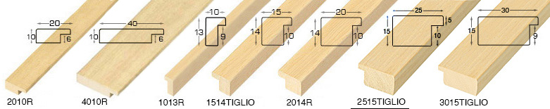 Bilderleiste Raminholz - Breite 10 mm - Höhe 13 mm