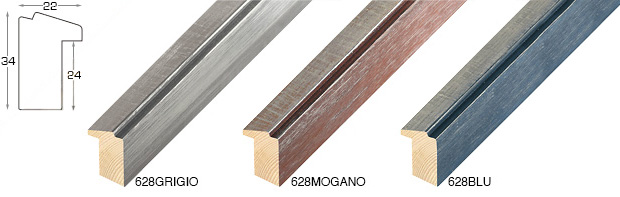 Eckmuster von Leiste 628GRIGIO