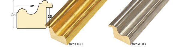 Bilderleiste Ayous Breite 45 mm Höhe 35 mm Finish Gold