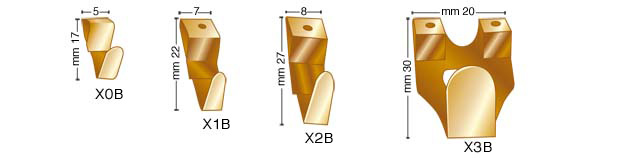 X-Haken Nr.0 - Beutel mit 10 Stück