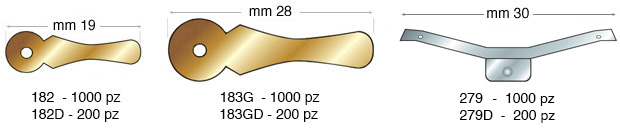 Drehknöpfe für Photorahmen vermessingt 19 mm - 1000 St.