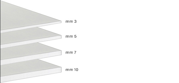 Styroporplatten Stärke 3 mm - 50x70 cm