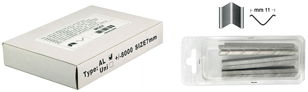 Klammern für Minigraf weiches Holz 7 mm - 8000 Stück