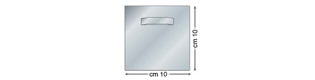Selbstklebende Zinkplatte für schwere Spiegel