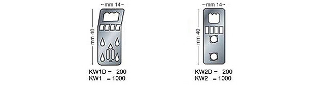 Aufhänger Kwick 1 - Packung zu 200 Stück