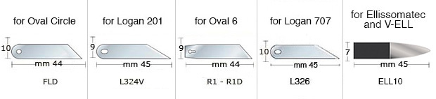 Klingen für Fletcher Oval/circle etc. 100 Stück