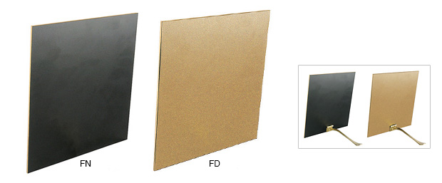 Schwarze MDF-Rückwände ohne Aufsteller 10x15 - 10 Stück