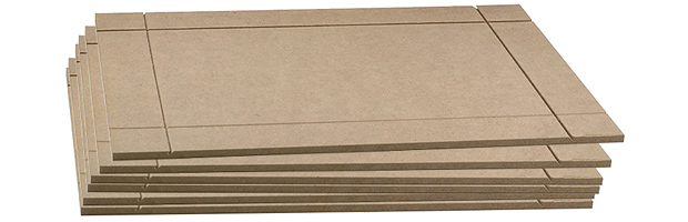 MDF-Platten 4 mm mit Einkerbung 10x15 cm