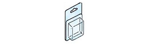 Leere Blister 90x65x30 mm Packung 50 Stück