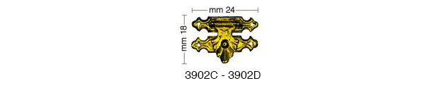 Schatullen-Verschluss verm. Eisen 24 mm - 50 Stück