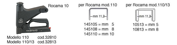 Klammern 105 für Rocama 105/108 - 5 mm - Pack. zu 5000