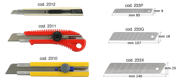 Abbrechklingen Maxi-Format  - Packung 5 Klingen