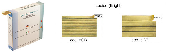 Dekorative Klebestreifen gold glänzend 12 m 8 Streifen zu 2 mm