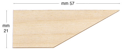 Keile aus Sperrholz für Leisten LA-LV Packung 8 Stück