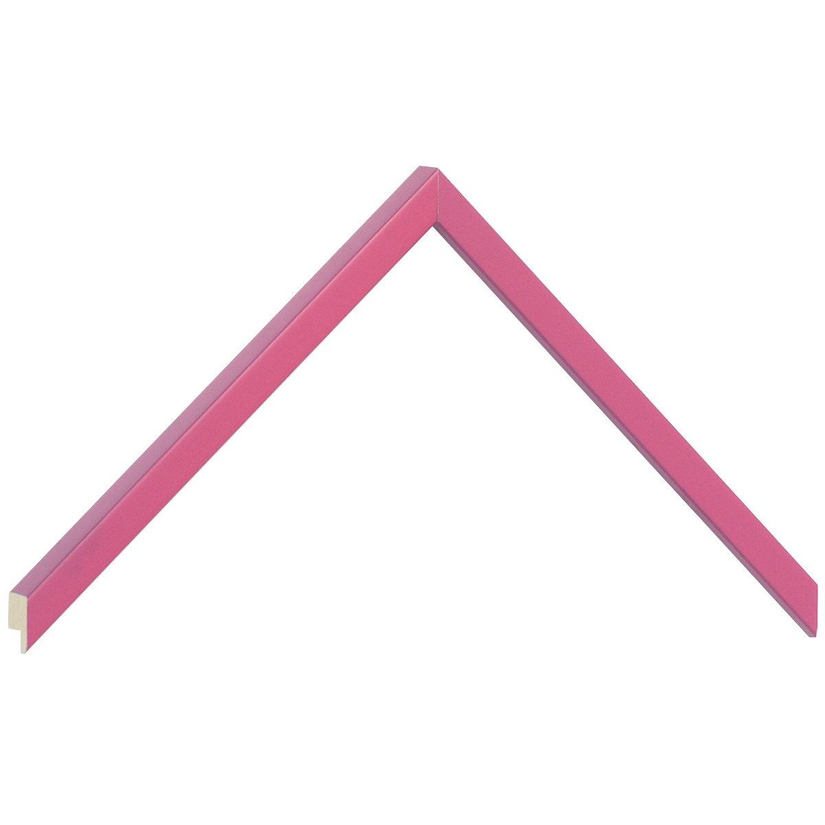 Bilderleiste Raminholz flach 10 mm Finish matt - Pinkrosa - Musterwinkel