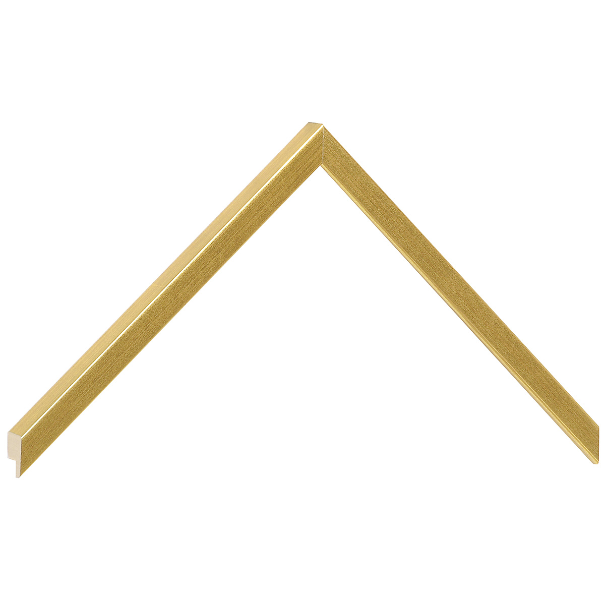 Bilderleiste keilgezinkte Pinie 10 mm  breit 14mm hoch - Gold - Musterwinkel