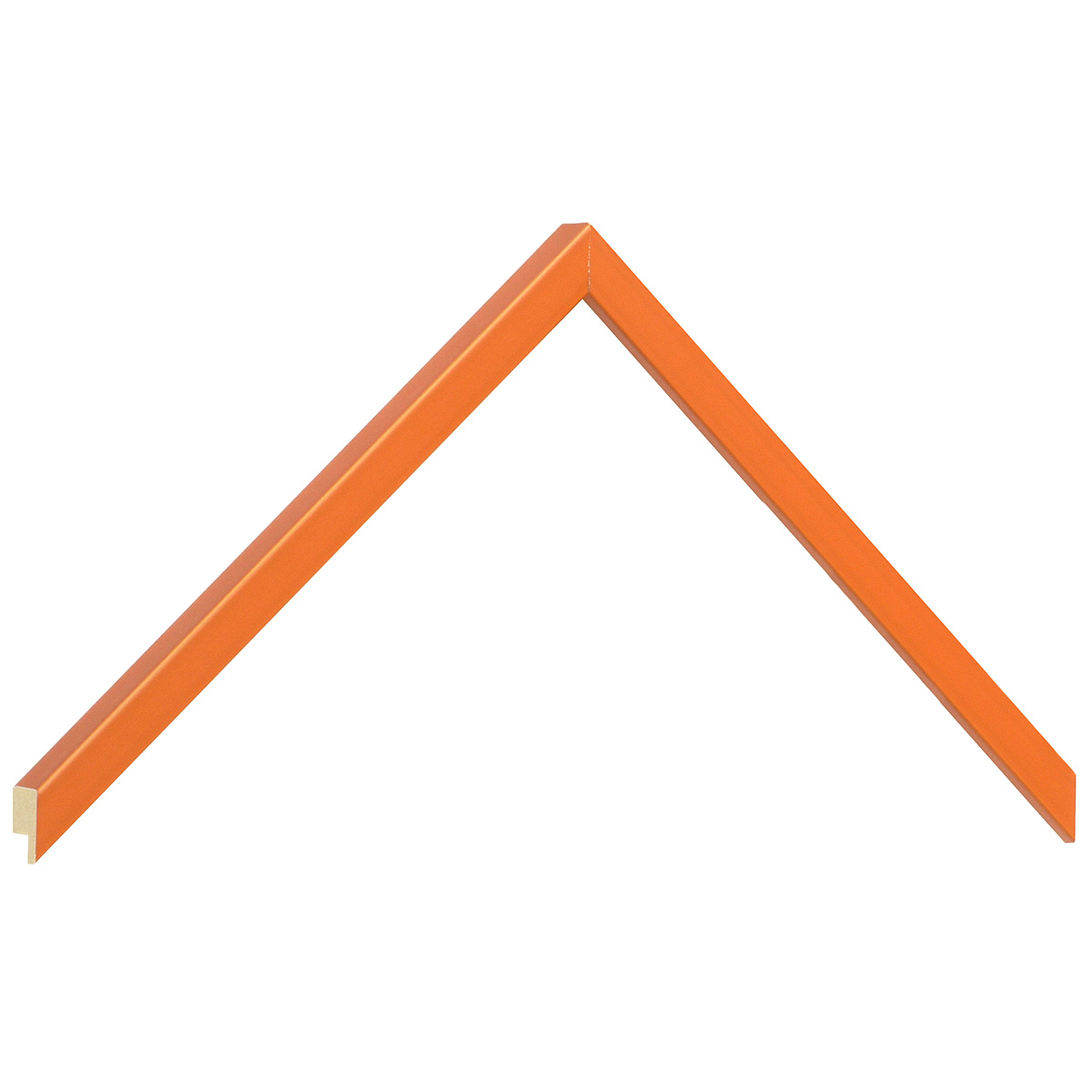 Bilderleiste Raminholz flach 10 mm Finish matt-  Orange - Musterwinkel