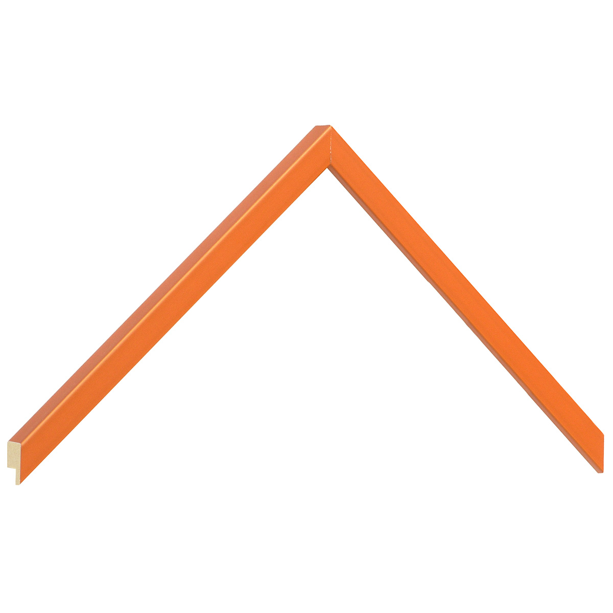 Bilderleiste Raminholz flach 10 mm Finish matt - Orange - Musterwinkel