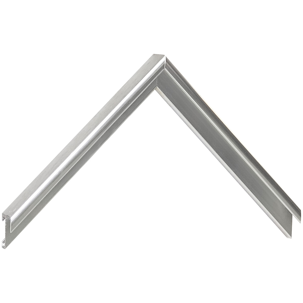 Aluminiumleiste Serie 11 flach Silber glänzend - Musterwinkel