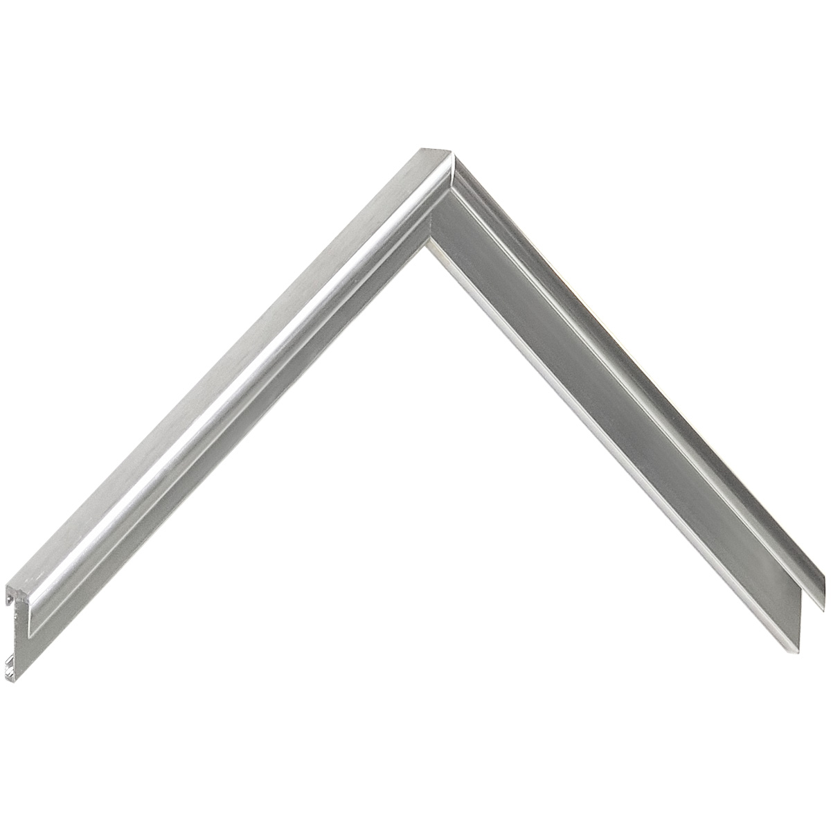 Aluminiumleiste Serie 11 flach Silber - Musterwinkel