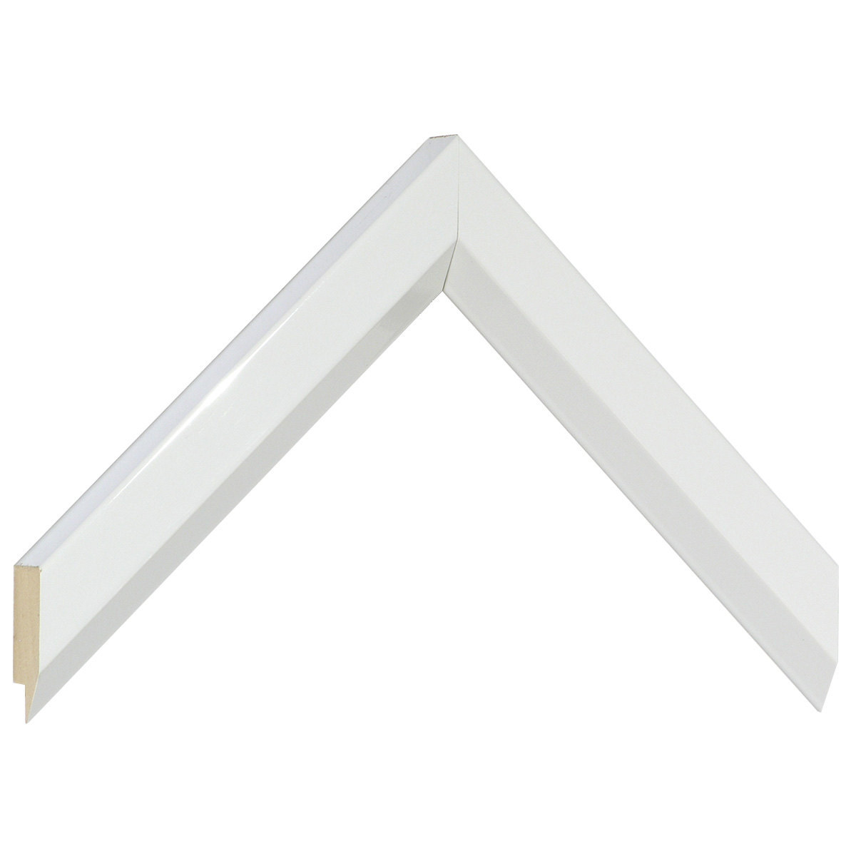 Bilderleiste Ayous 28 mm 20 mm hoch - Weiss glänzend - Musterwinkel