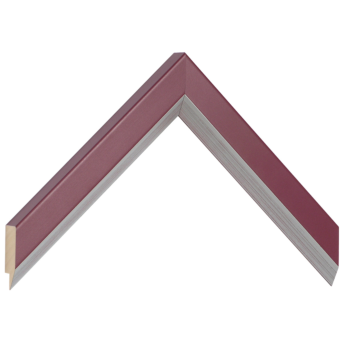 Bilderleiste Ayous 28 mm 20 mm hoch - Pink Silberkante - Musterwinkel