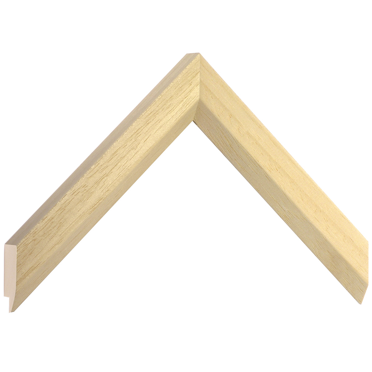 Bilderleiste Ayous roh - 28 mm breit - 20 mm hoch - Musterwinkel