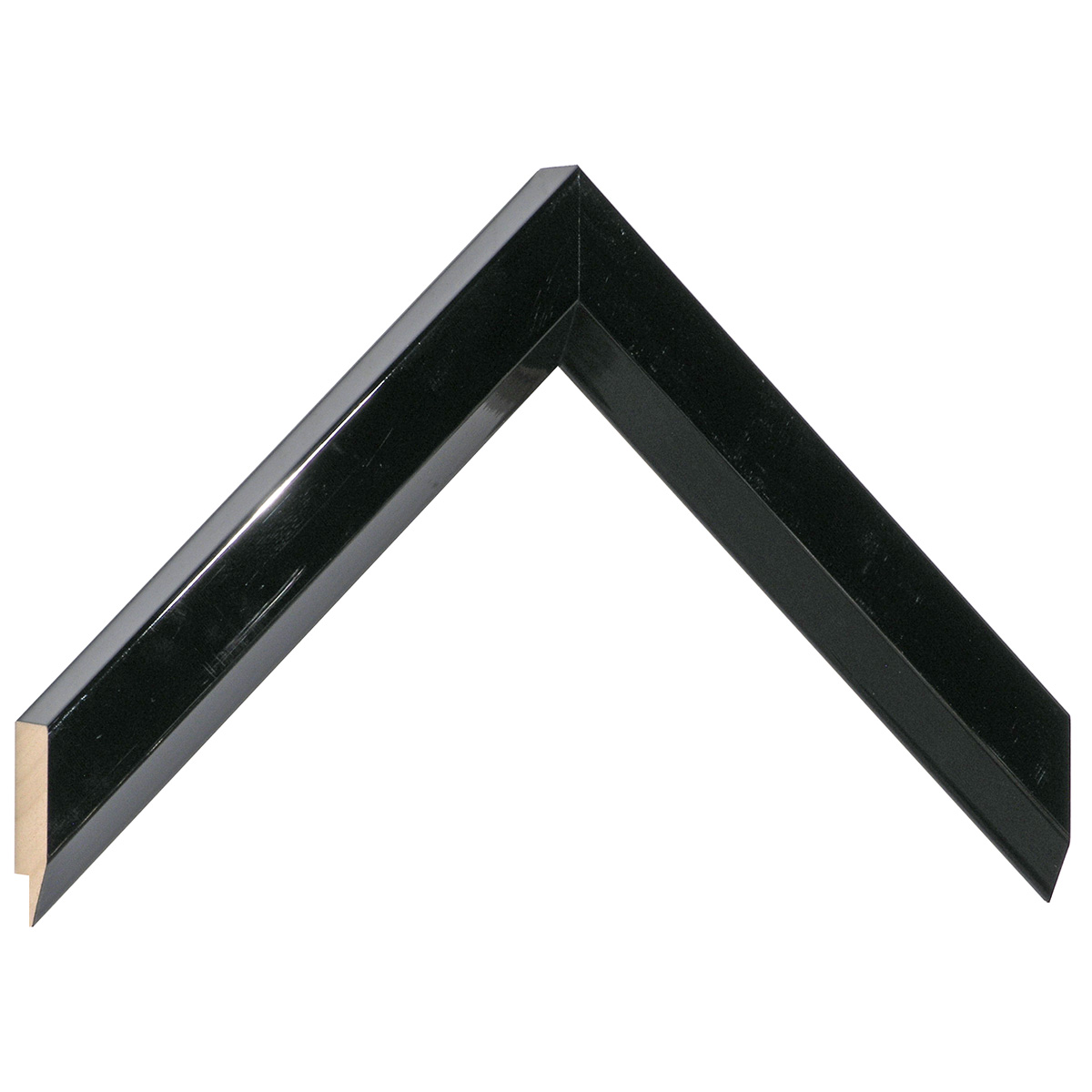 Bilderleiste Ayous 28 mm 20 mm hoch - Schwarz glänzend - Musterwinkel