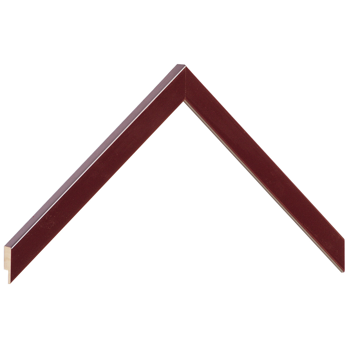 Bilderleiste Ayous flach 15mm breit 14hoch - bordeaux glänz. - Musterwinkel