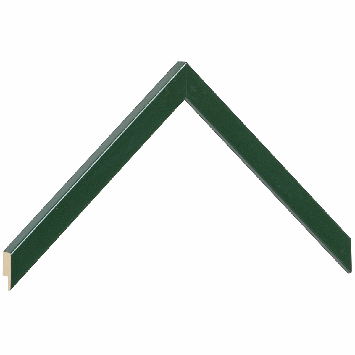 Bilderleiste Ayous flach 15mm breit 14hoch - grün glänzend - Musterwinkel