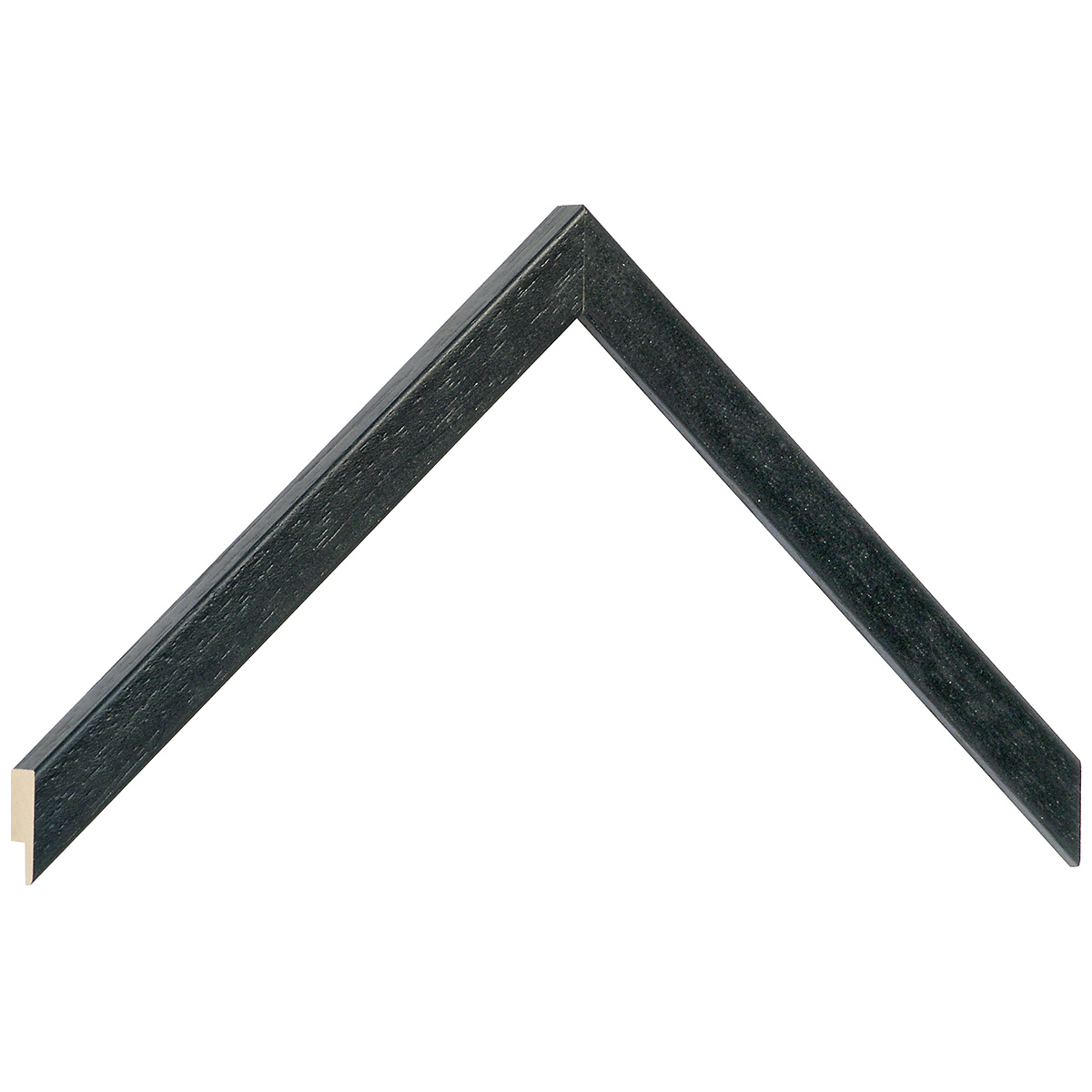Bilderleiste Ayous flach 15mm breit 14 hoch offenporig schwarz - Musterwinkel